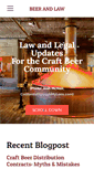 Mobile Screenshot of beerandlaw.com