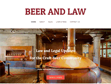 Tablet Screenshot of beerandlaw.com